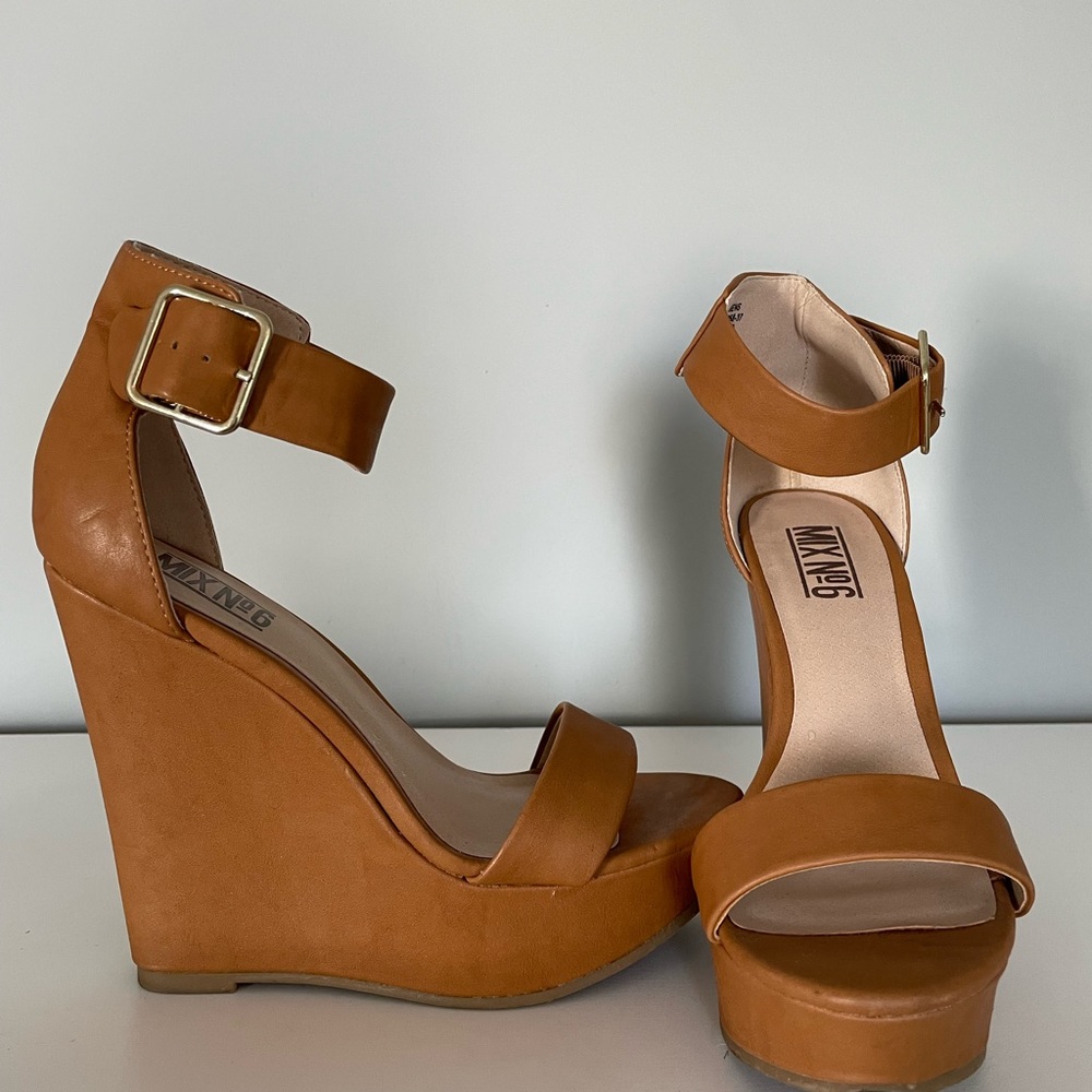 Wedge Sandals, Size 6, Very Good Condition